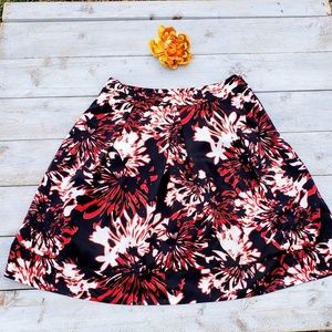 Worthington Floral Midi Skirt